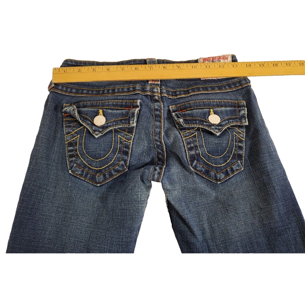 True Religion Straight Leg Denim Blue Jeans Size 26 Inseam 30/31 Lot of 2 - Picture 6 of 8